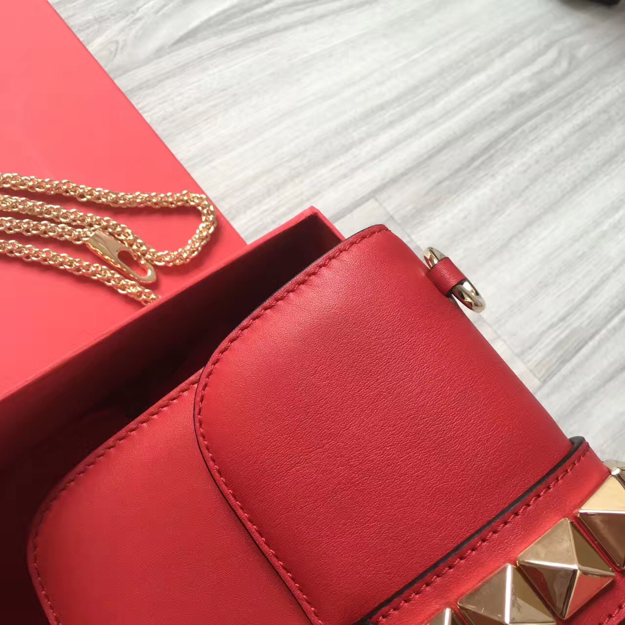 valentino small red body chain cross handbags