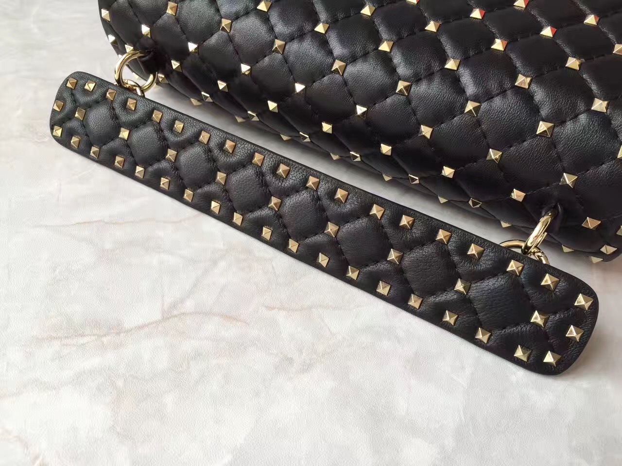 valentino large rockstud black tote shoulder handbags