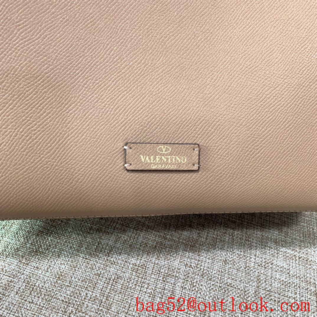 Valentino Large VSLING Calfskin Hobo Bag Leather Handbag Tan