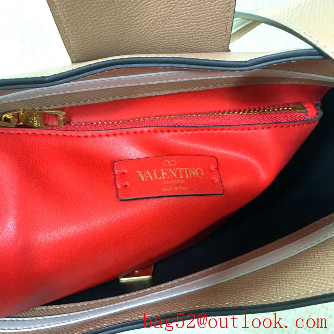 Valentino SuperVee Calfskin Crossbody Bag Leather Handbag Red