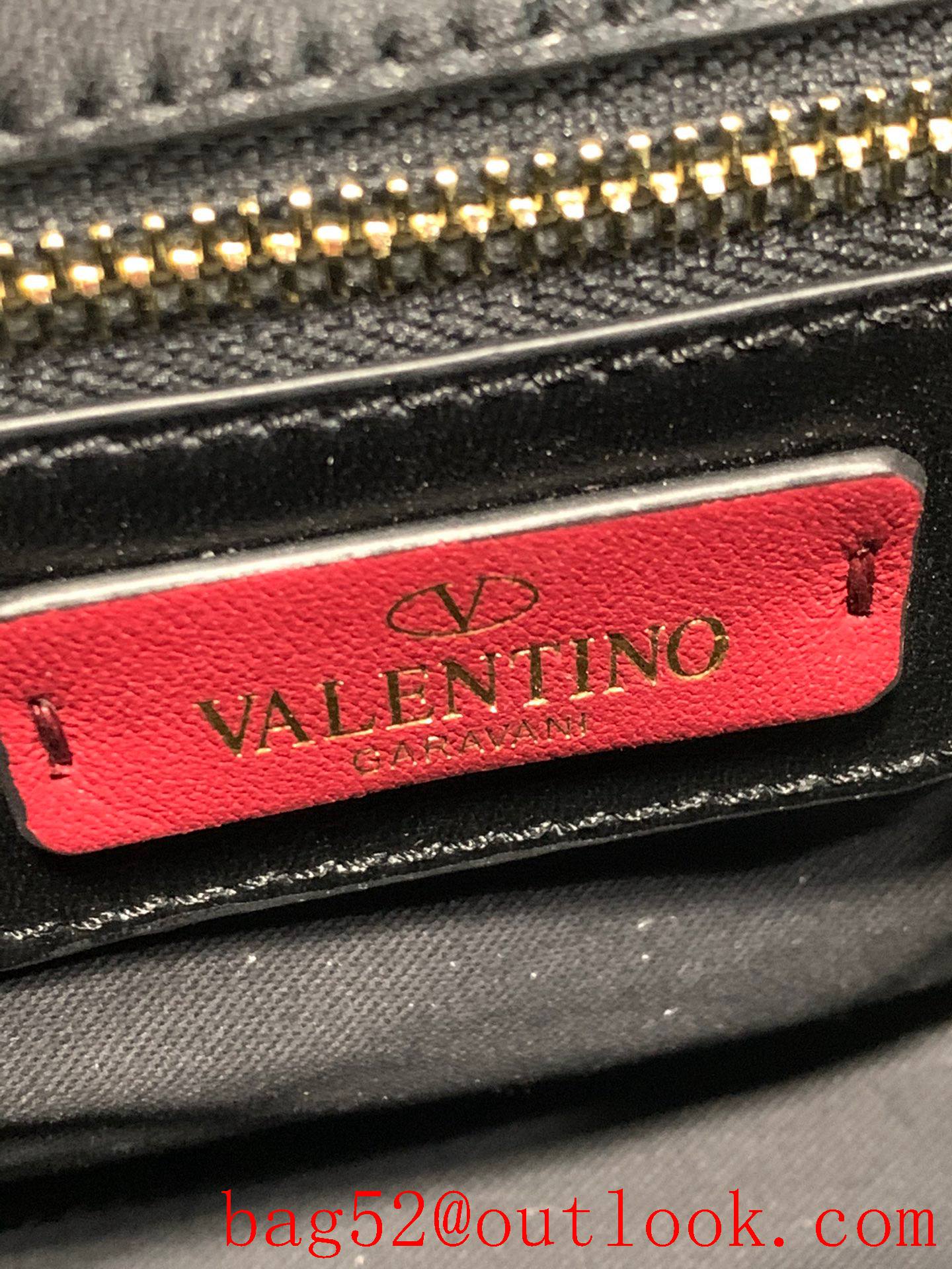 Valentino Candystud Shoulder Bag with Chain Handbag Black