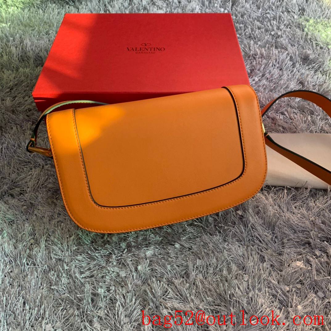 Valentino SuperVee Calfskin Crossbody Bag Shoulder Handbag Orange