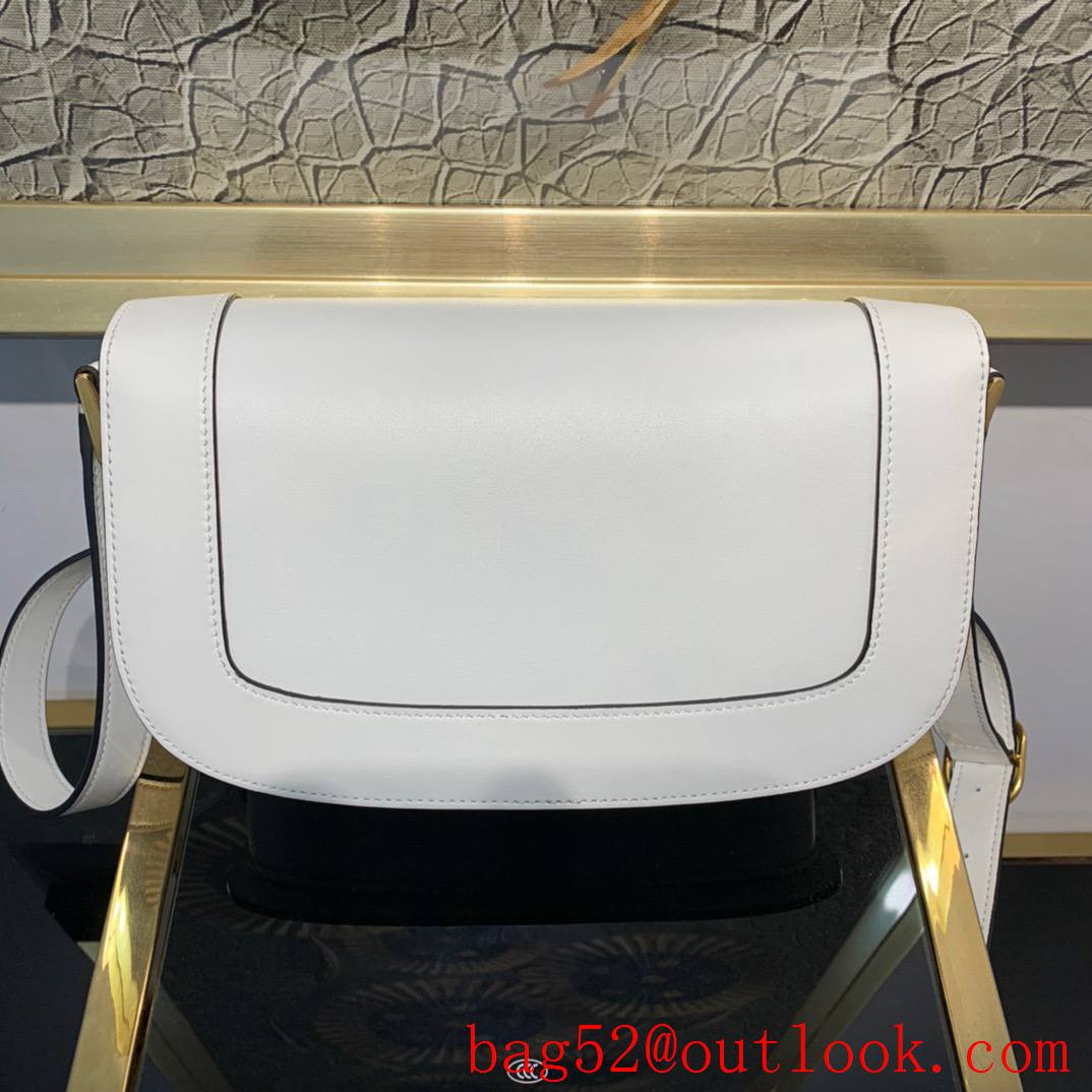 Valentino SuperVee Calfskin Crossbody Bag Shoulder Handbag White