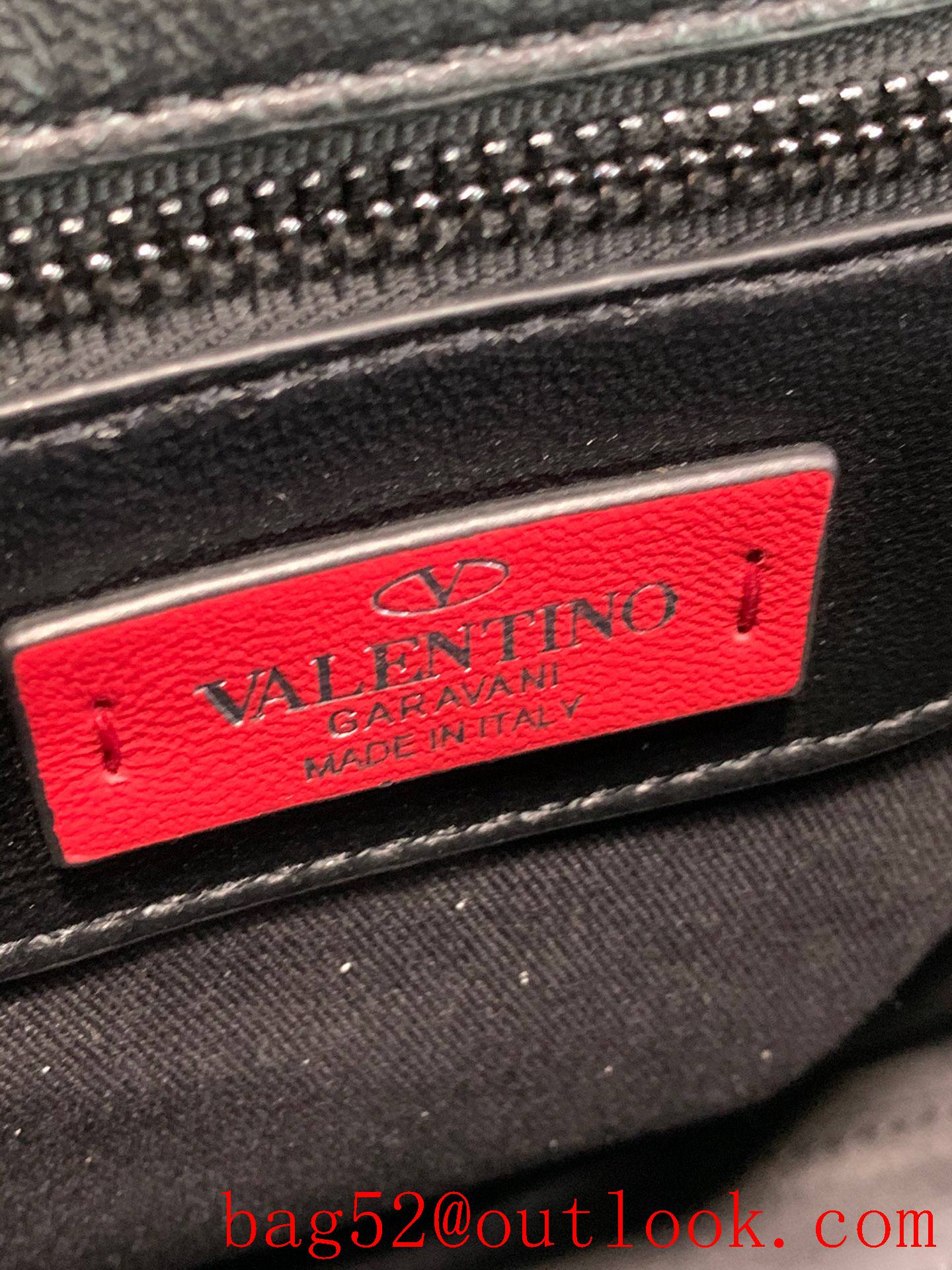 Valentino Candystud Real Leather Bag Handbag Black