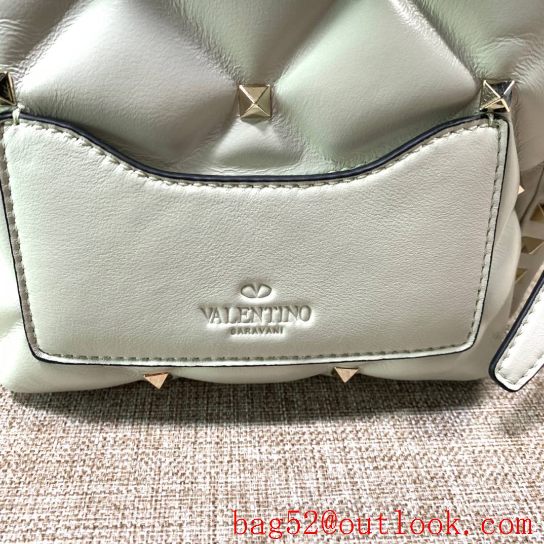 Valentino Candystud mini Real Leather Bag handbag Cream