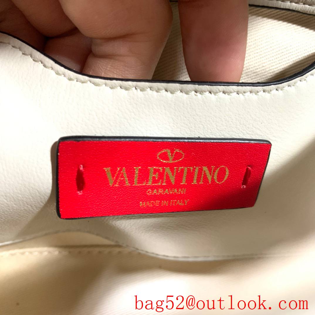 Valentino Candystud mini Real Leather Bag handbag Cream