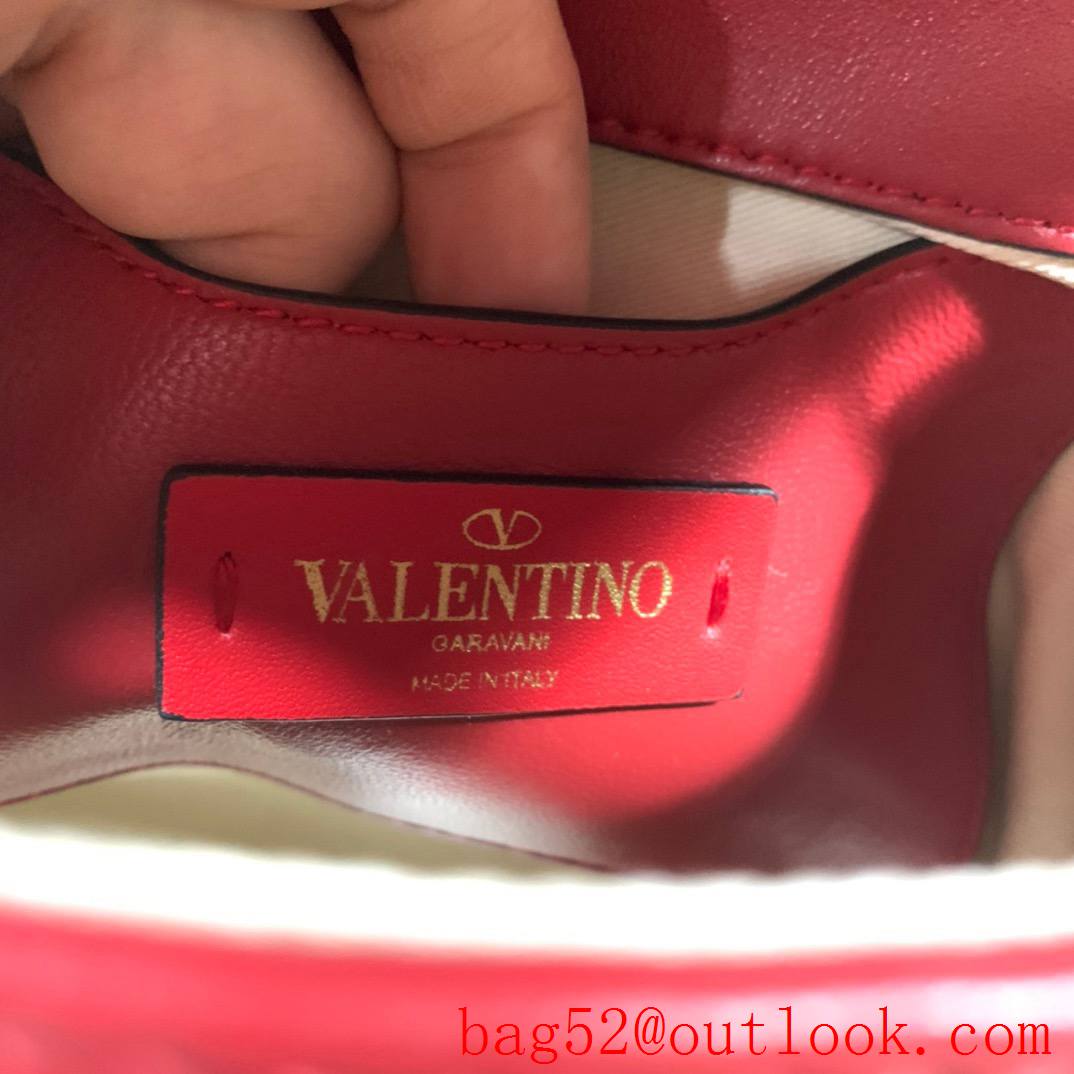 Valentino Candystud mini Real Leather Bag handbag Red