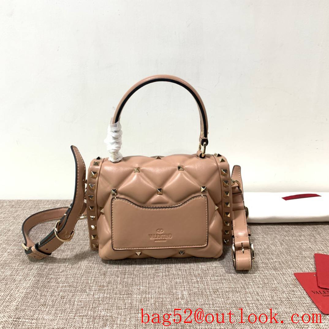 Valentino Candystud mini Real Leather Bag handbag Apricot