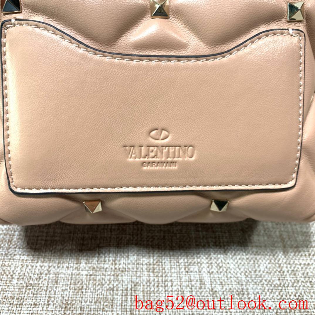 Valentino Candystud mini Real Leather Bag handbag Apricot