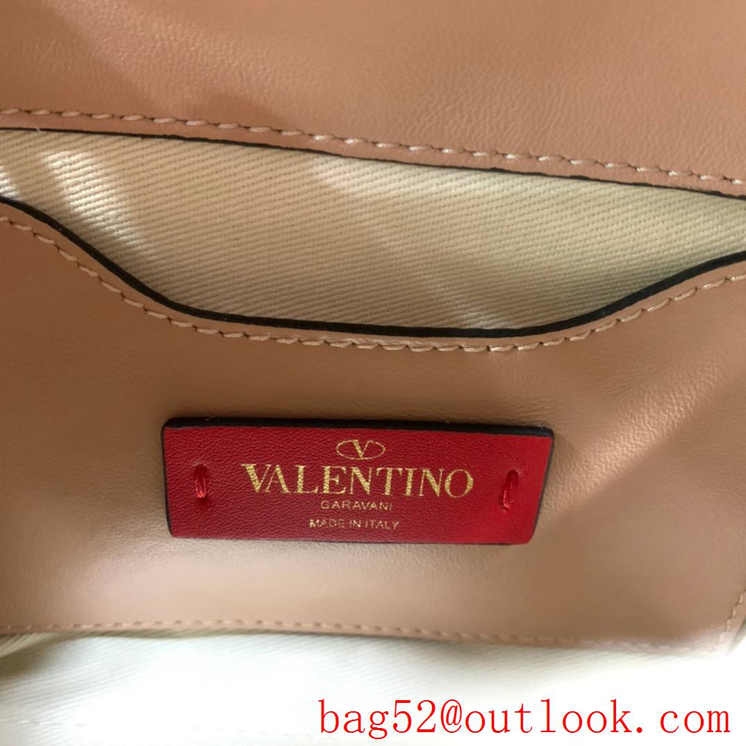 Valentino Candystud mini Real Leather Bag handbag Apricot