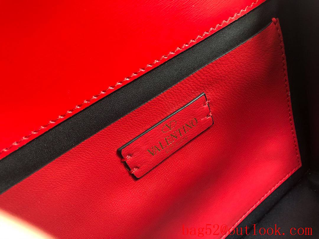 Valentino VSLING Calfskin Shoulder Bag Handbag Red