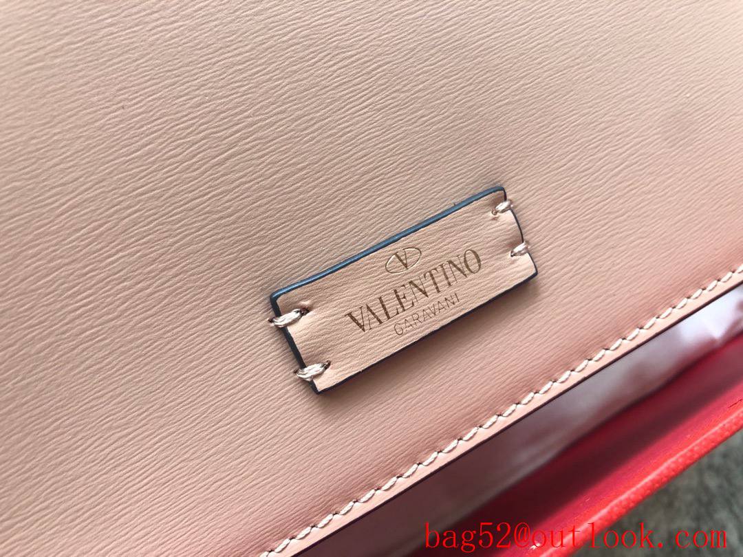 Valentino VSLING Calfskin Shoulder Bag Handbag Apricot