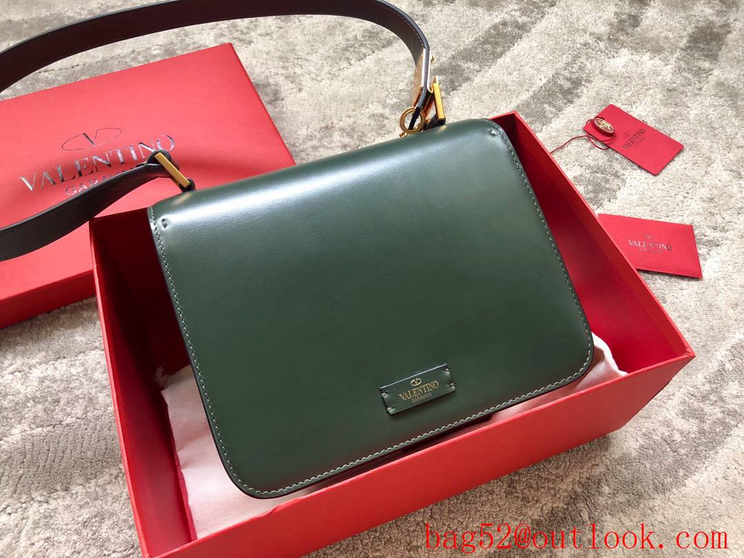 Valentino VSLING Calfskin Shoulder Bag Handbag Green