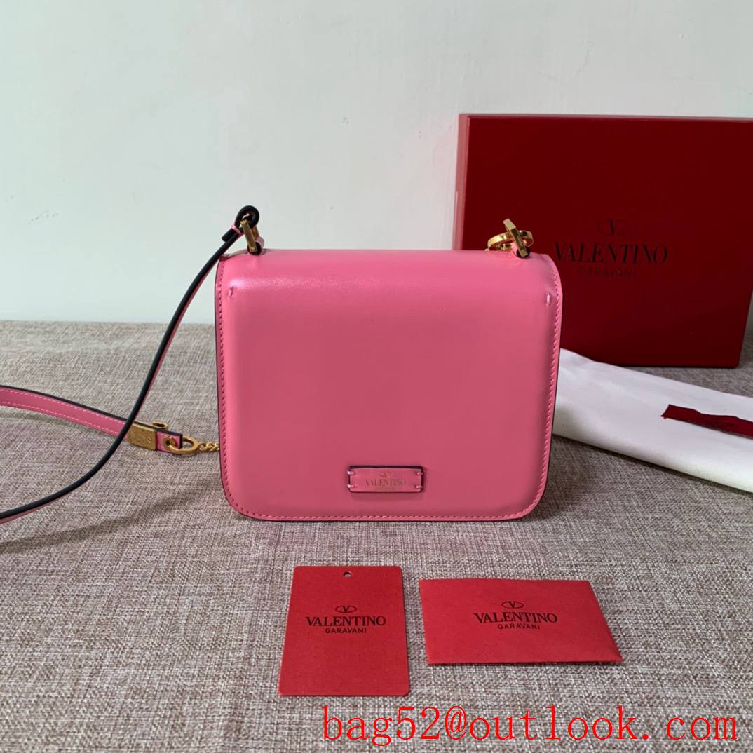 Valentino Gavarani Small VSLING Calfskin Shoulder Bag Pink Handbag