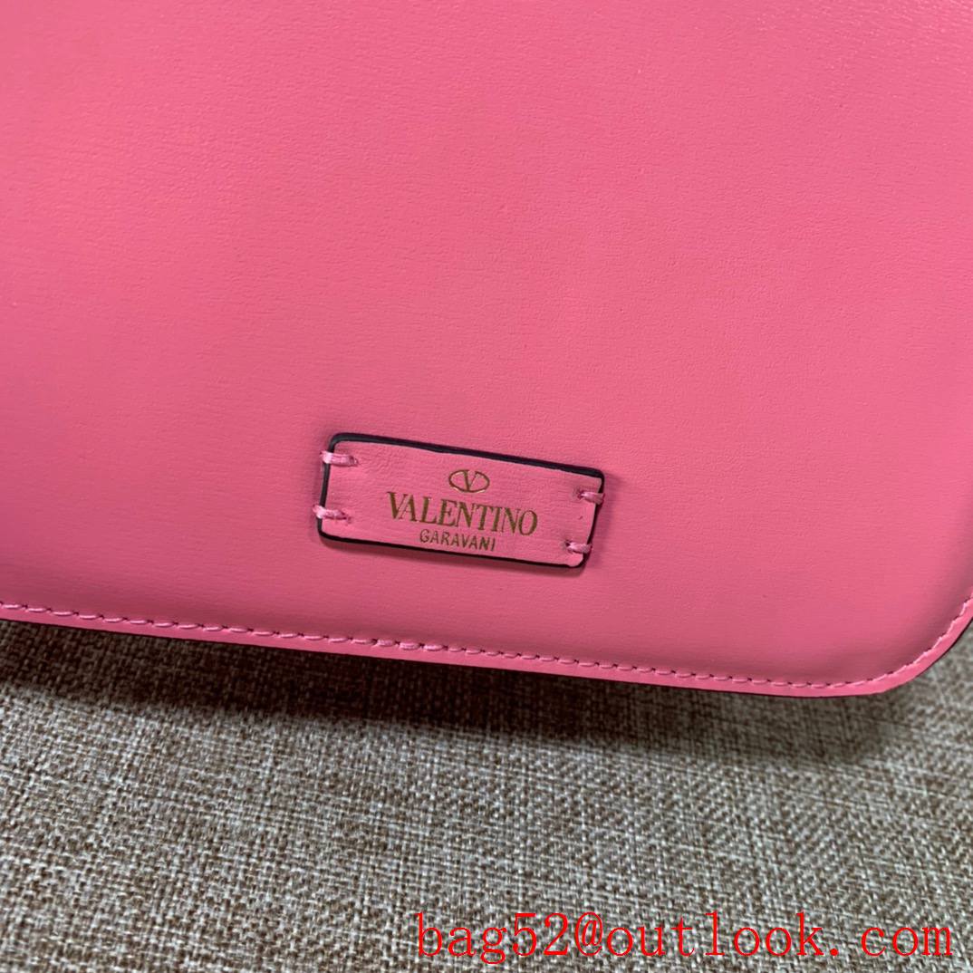 Valentino Gavarani Small VSLING Calfskin Shoulder Bag Pink Handbag