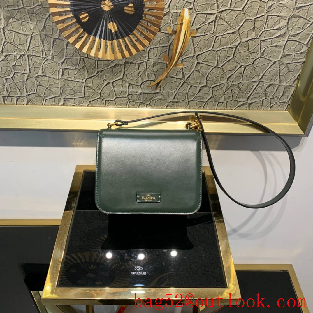 Valentino Gavarani Small VSLING Calfskin Shoulder Bag Green Handbag