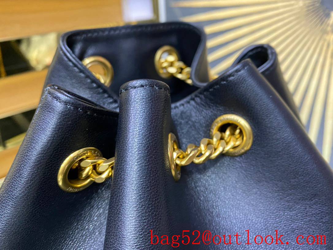 Saint Laurent YSL Monogram Quilted Leather Joe Backpack Bag in Black 672609