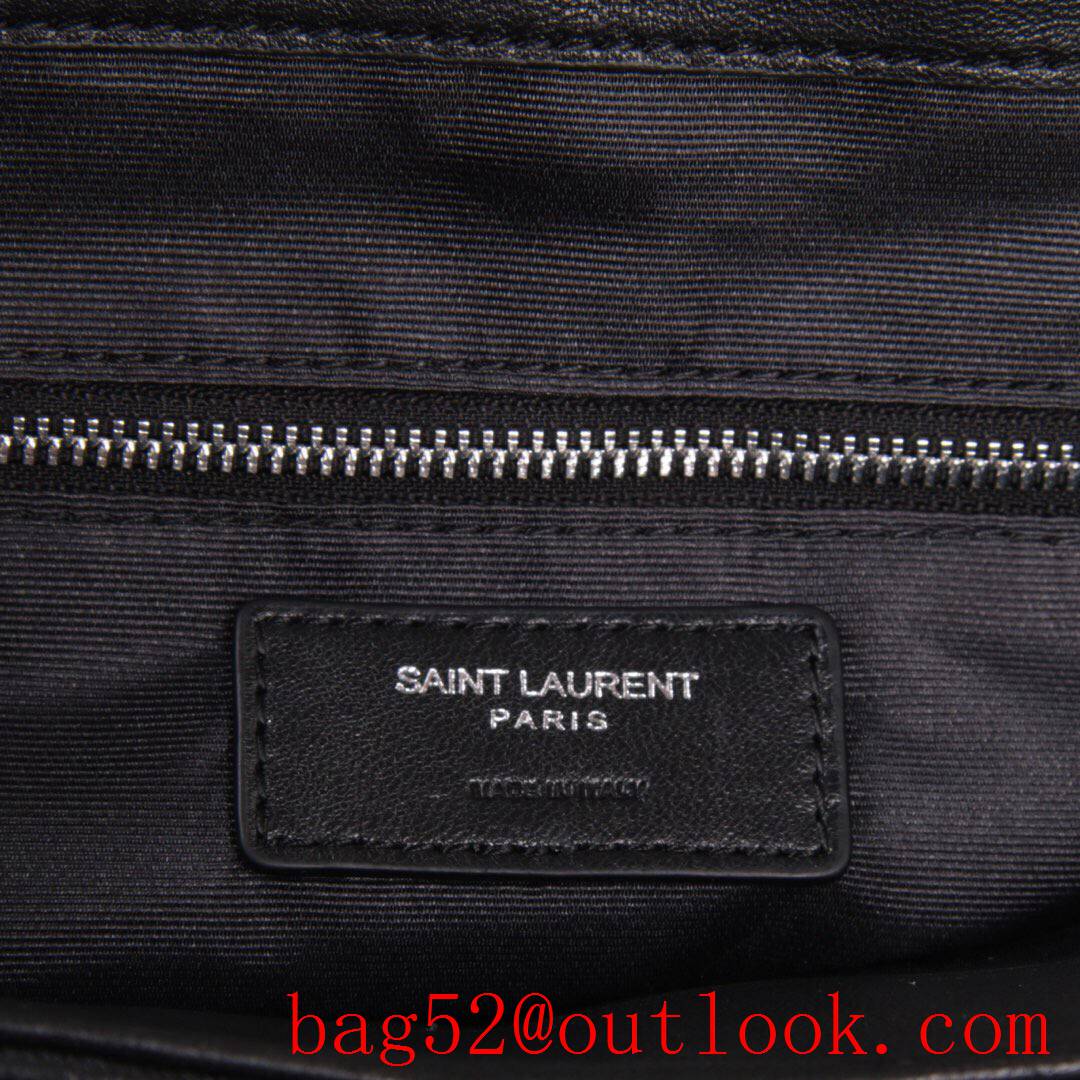 Saint Laurent YSL Monogram Small Loulou Quilted Leather Backpack Bag Black 488227