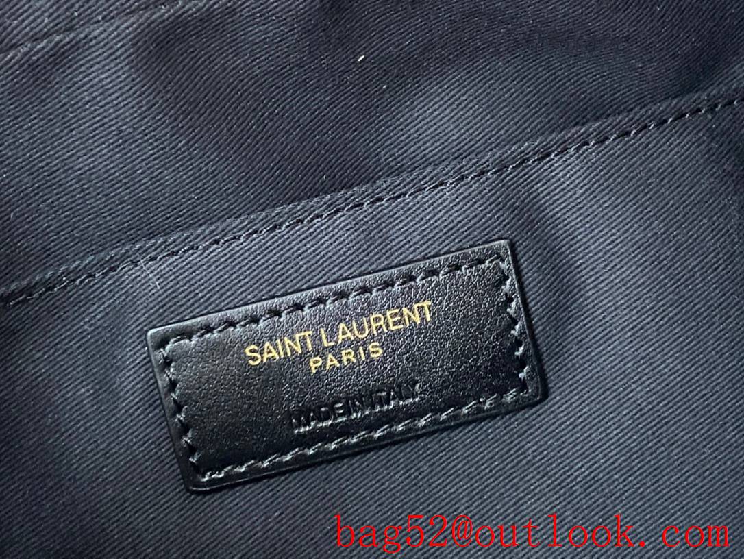 Saint Laurent YSL Lou Camera Bag Handbag in Suede Leather Black 520534