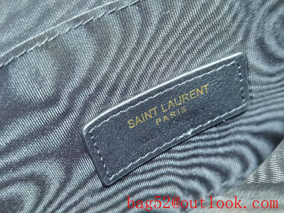 YSL Saint Laurent Monogram Bill Pouch Purse Wallet in Grain Leather Gold 504922