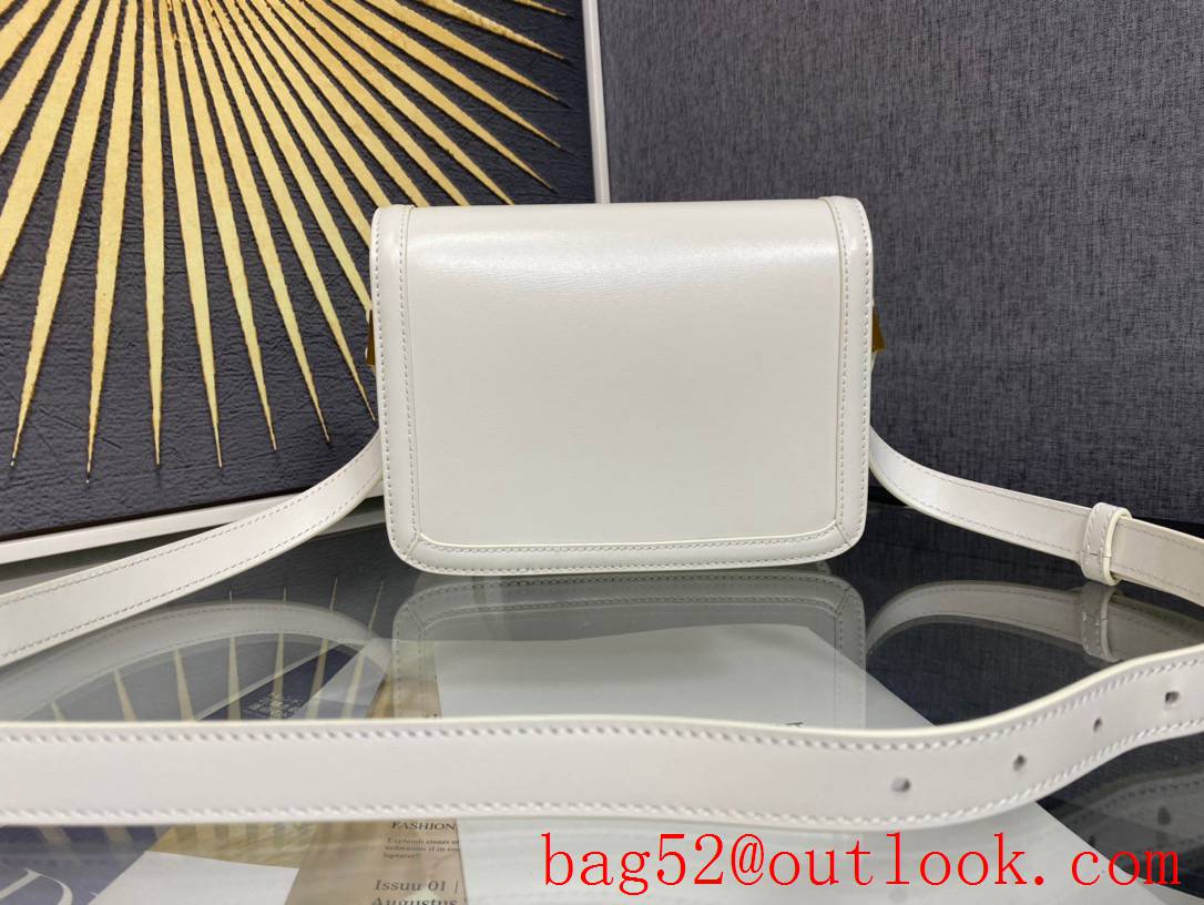 YSL Saint Laurent Solferino Small Satchel Bag in Smooth Leather White 634306