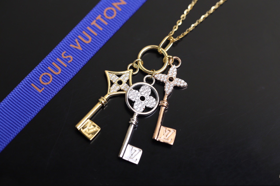 Louis Vuitton LV Monogram Three-color Keys Necklace