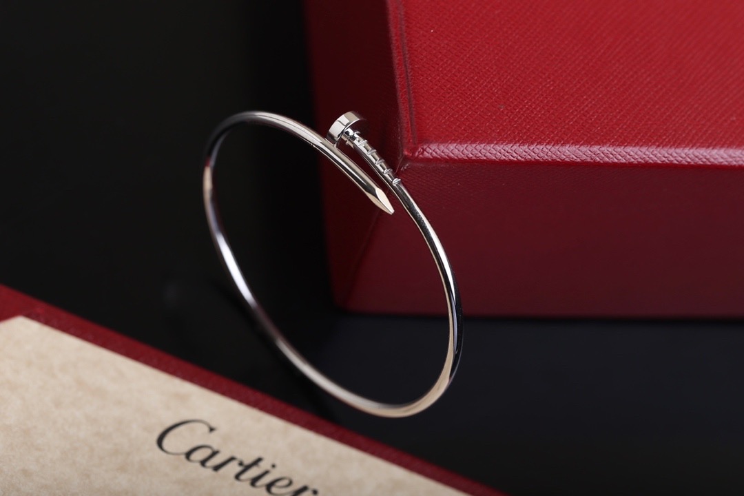 Cartier Juste un Clou 18K Nail Bracelet in Silver