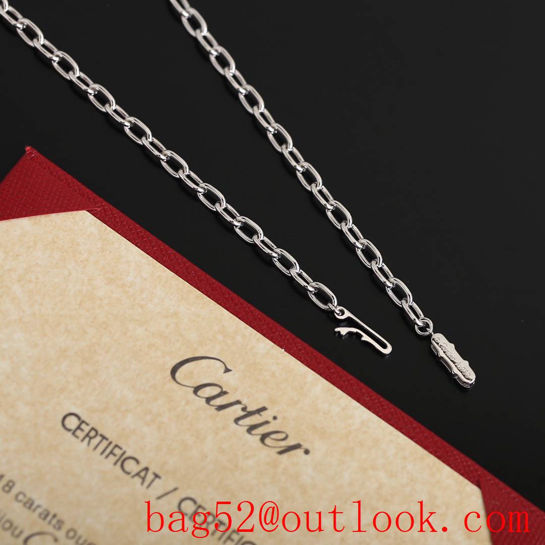 Cartier Juste Un Clou Nail Necklace Silver