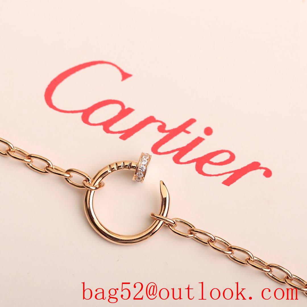 Cartier Juste Un Clou Nail Necklace Rose Gold