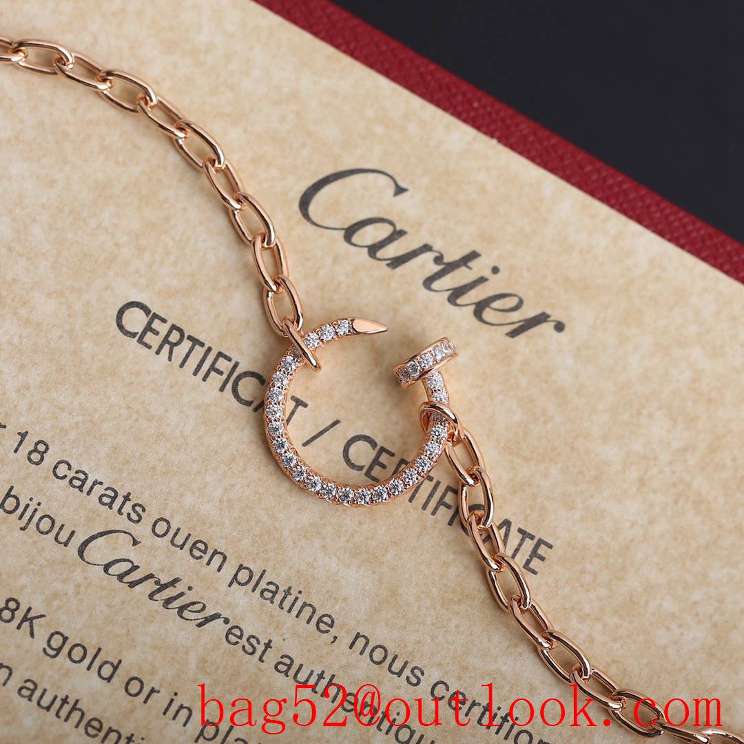 Cartier Juste Un Clou Nail Necklace Rose Gold