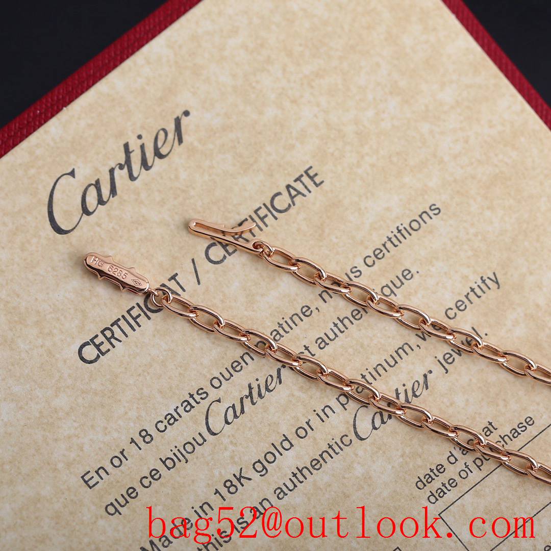 Cartier Juste Un Clou Nail Necklace Rose Gold