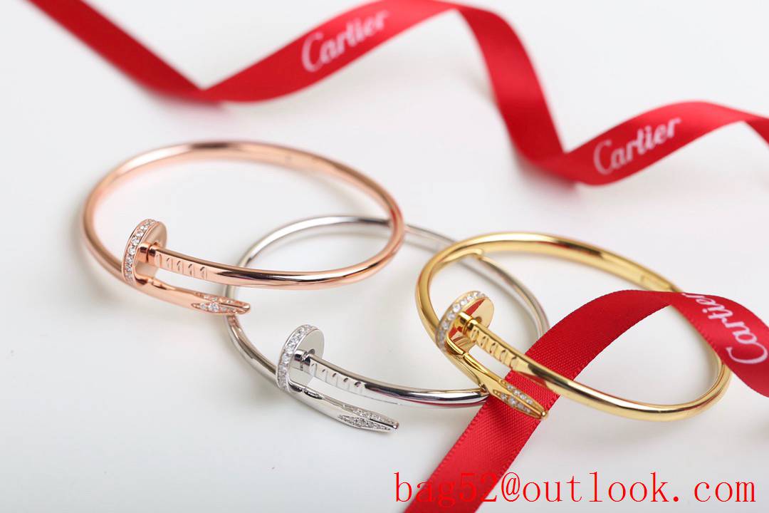 Cartier Juste Un Clou Bracelet with Diamonds 3 Colors