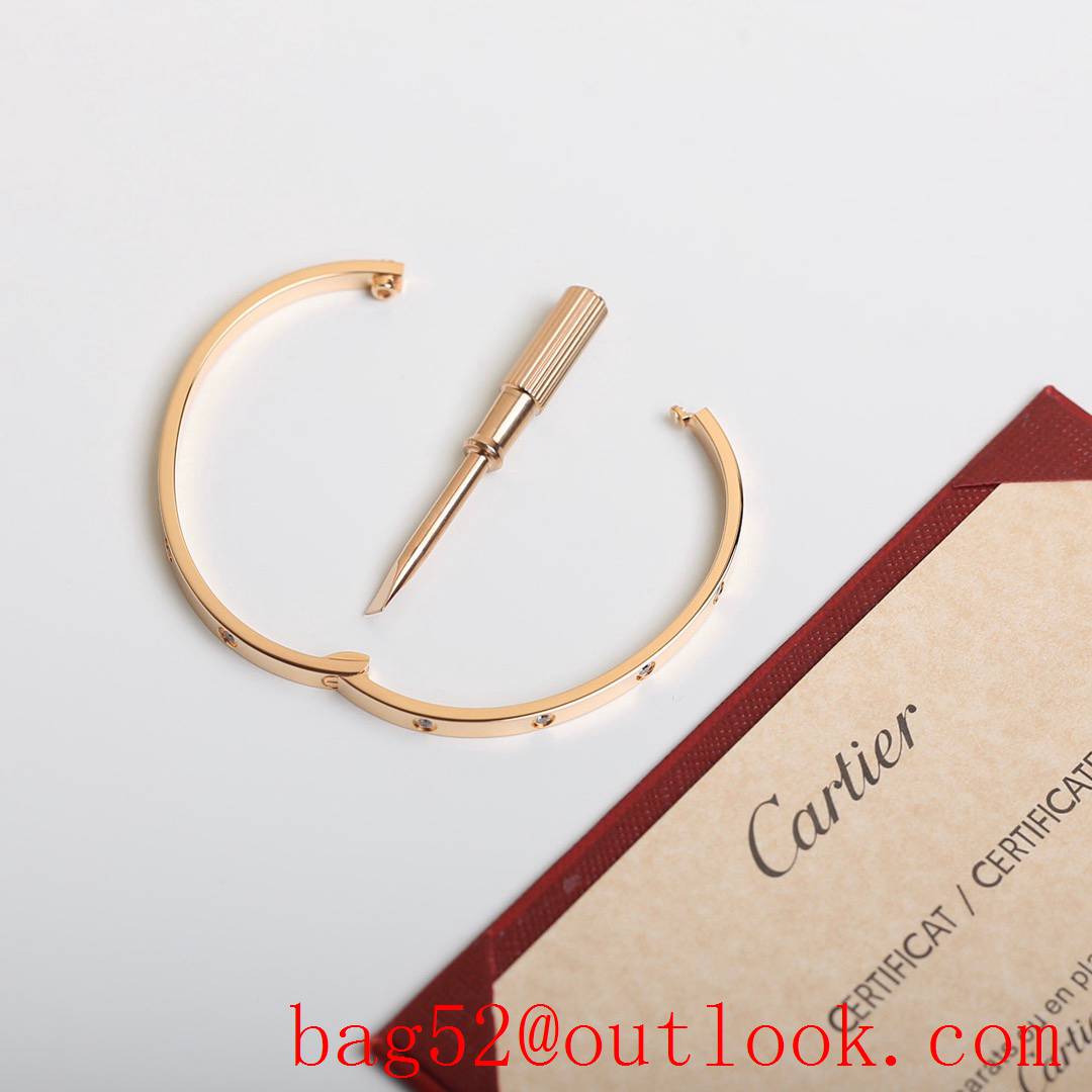 Cartier Love Bracelets with 10 Diamonds 