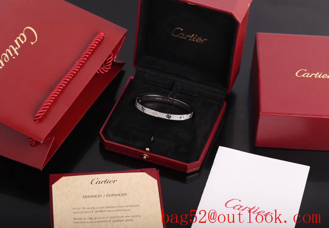 Cartier Love Bracelet Wide Version Silver