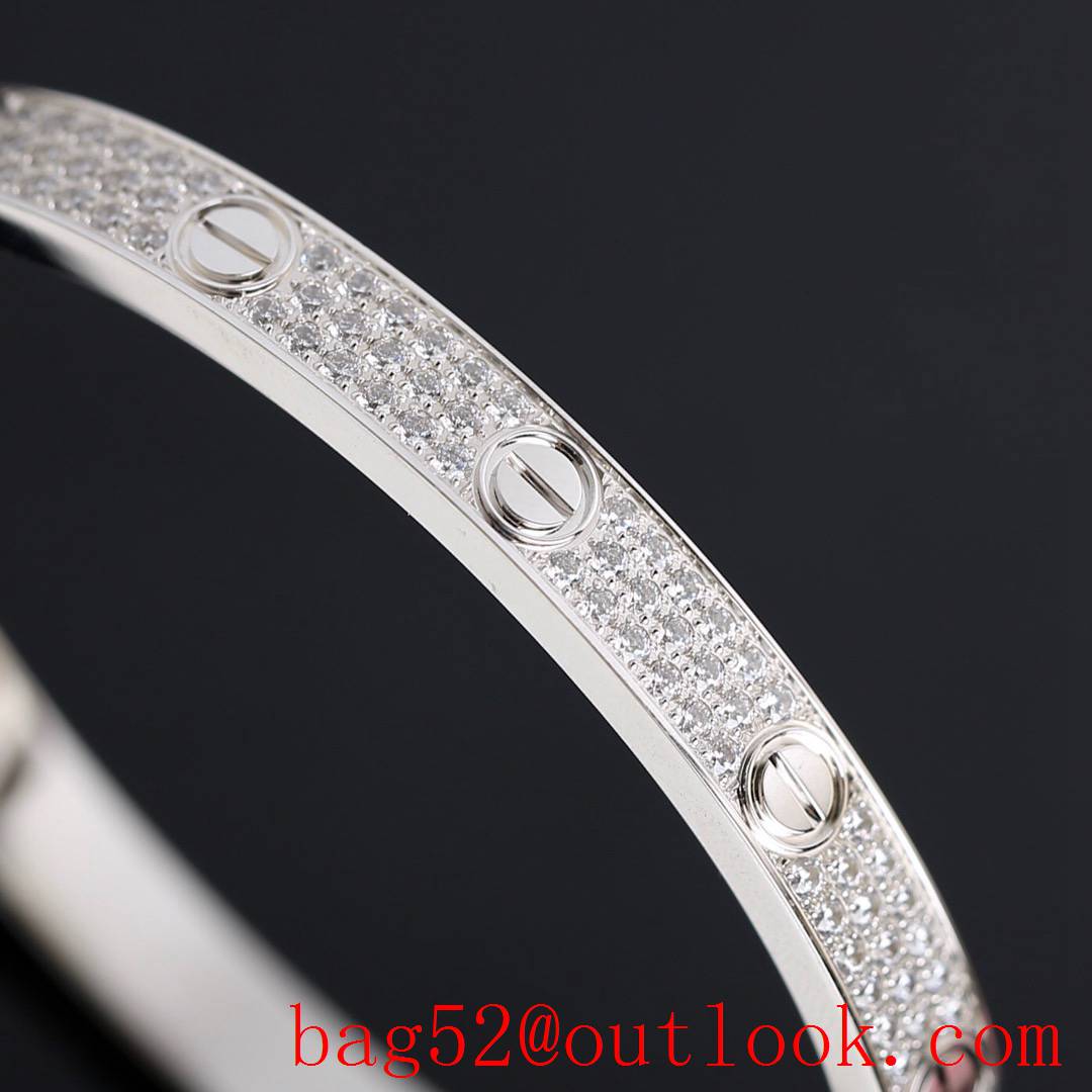 Cartier Love Bracelet Wide Version Silver