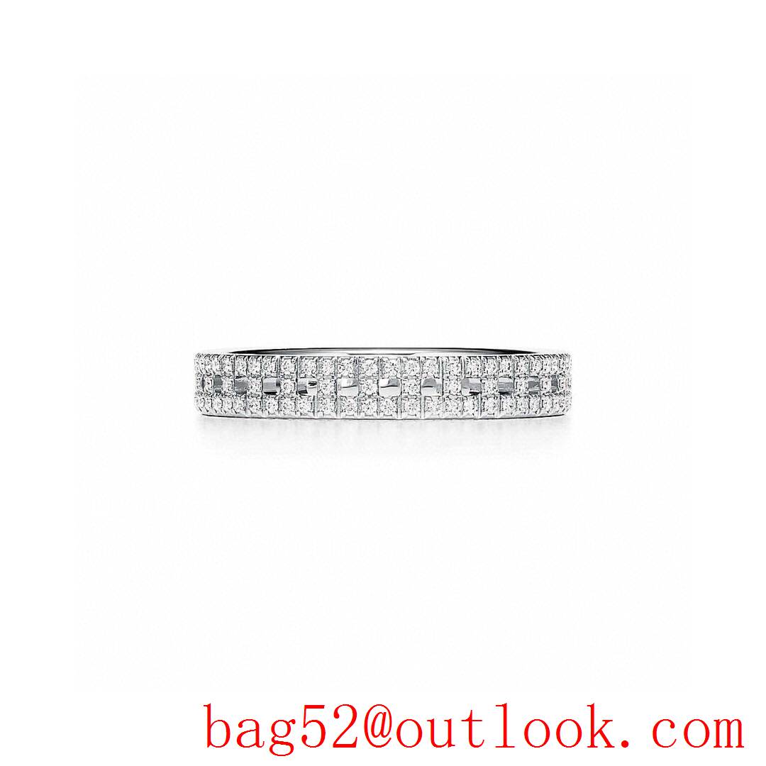 Tiffany T True Rings with Diamonds Narrow Version 3 Colors