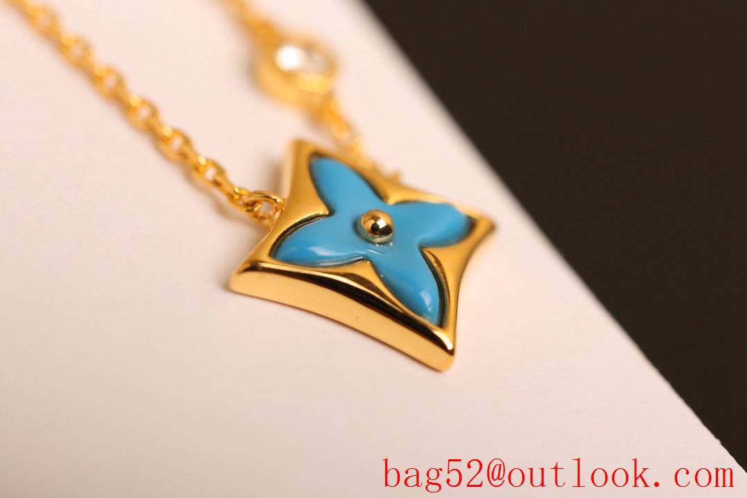 Louis Vuitton LV Blossom Necklace Limited Edition Blue