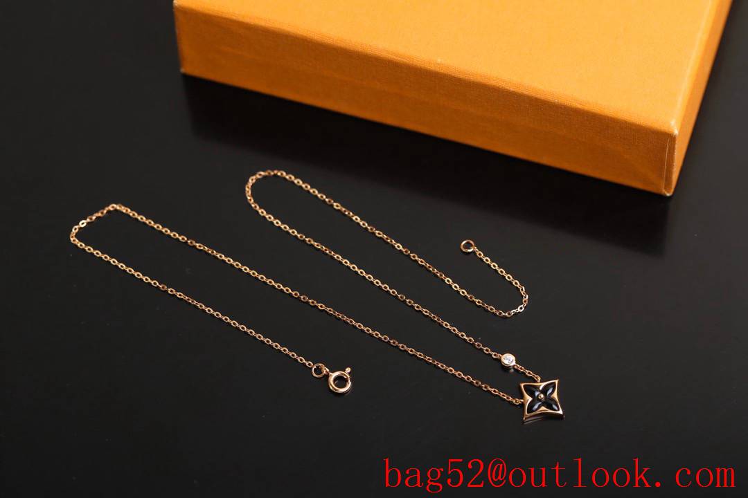 Louis Vuitton LV Blossom Necklace Limited Edition Black