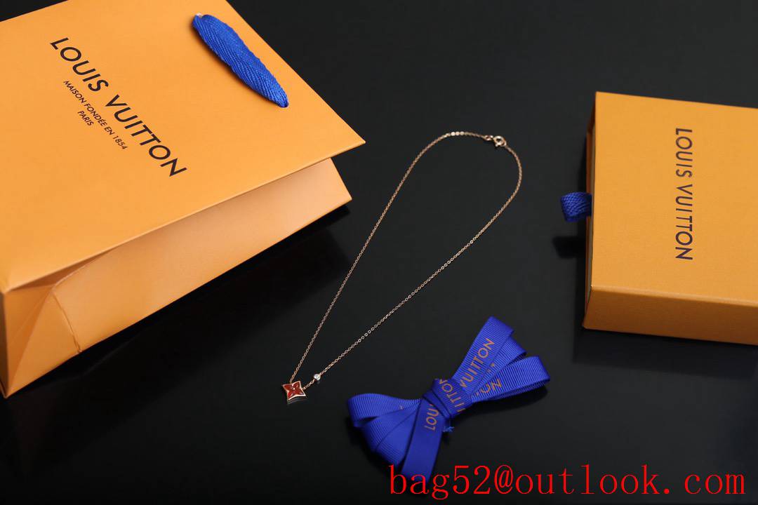 Louis Vuitton LV Blossom Necklace Limited Edition Red