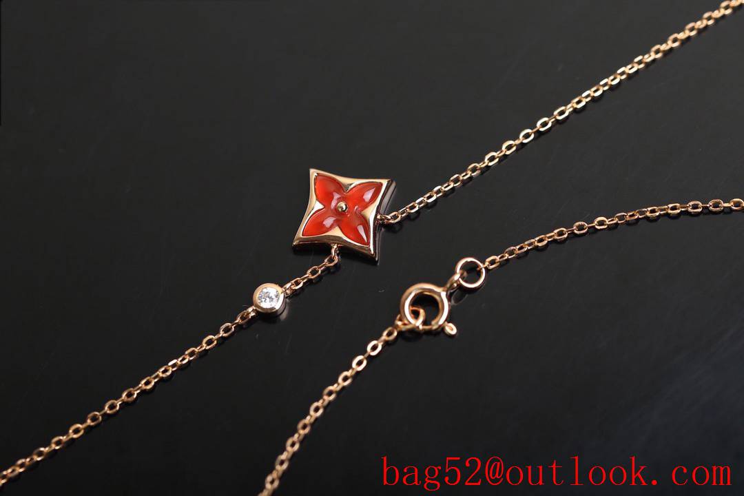 Louis Vuitton LV Blossom Necklace Limited Edition Red
