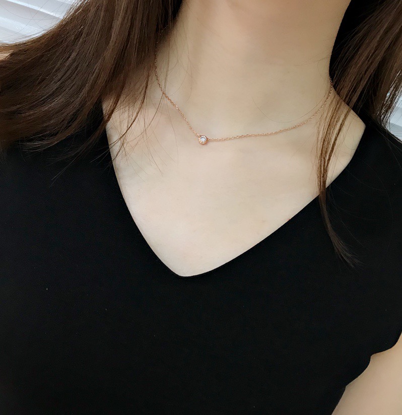 Cartier Diamants Legers Necklace in Rose Gold