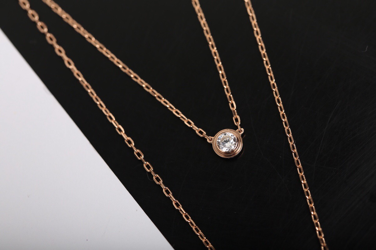 Cartier Diamants Legers Necklace in Rose Gold