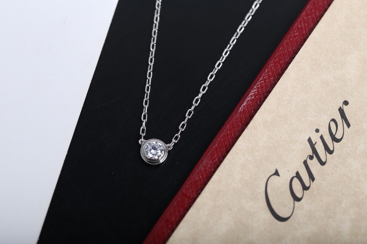 Cartier Diamants Legers Necklace in Silver