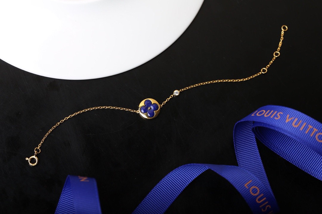 Louis Vuitton LV Blossom Flower Bracelet in Blue