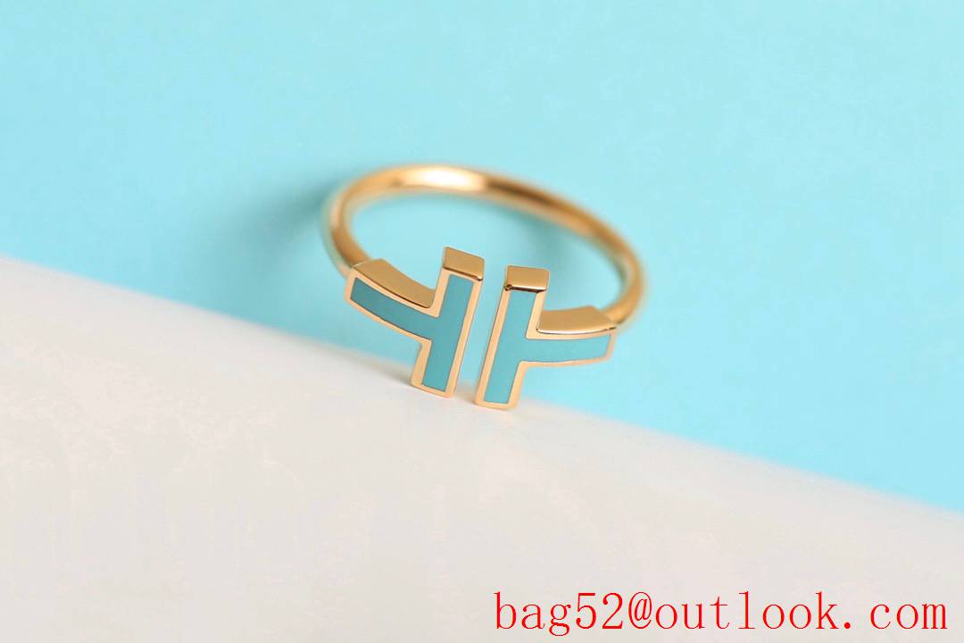 Tiffany Fashionable T Ring in Blue