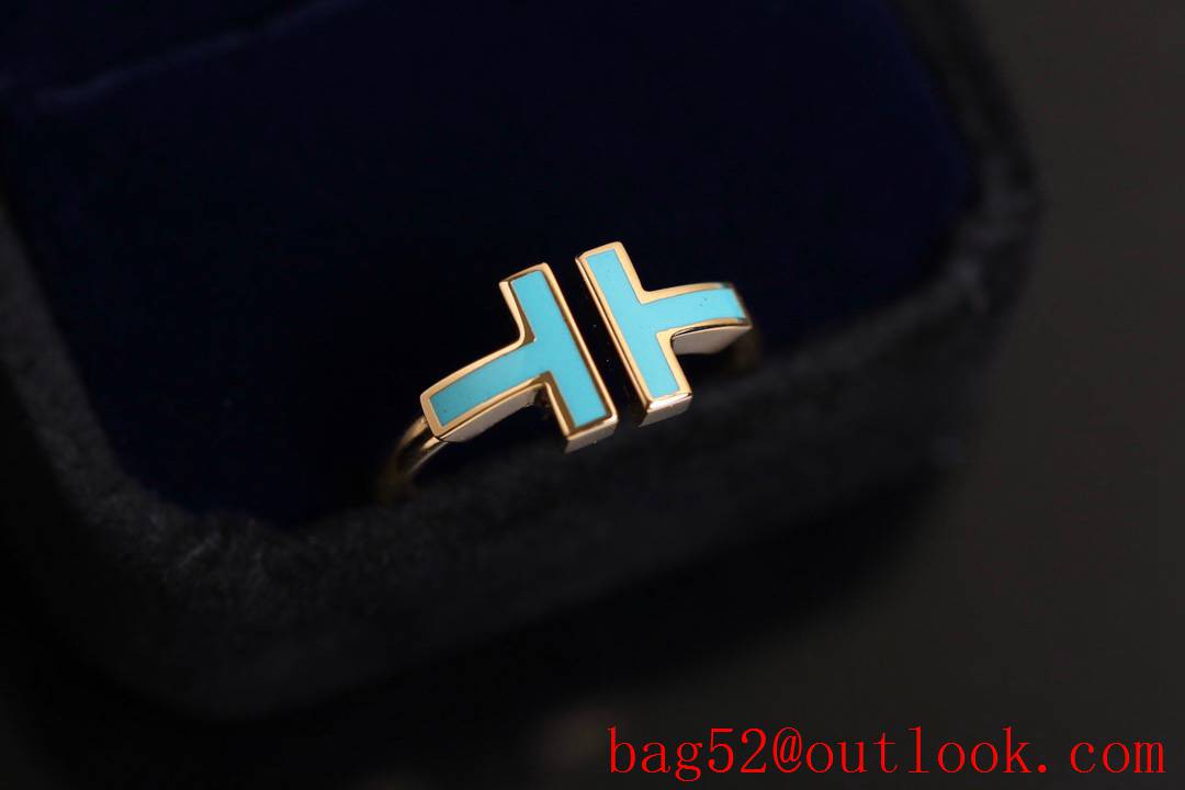 Tiffany Fashionable T Ring in Blue