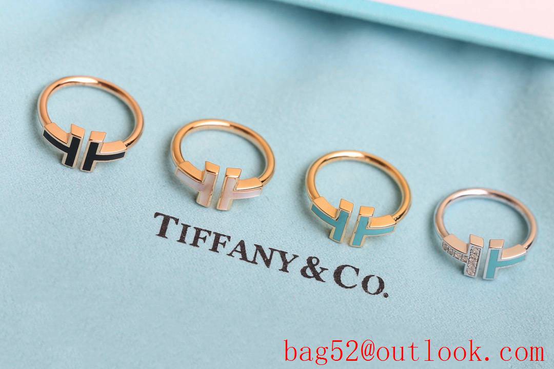 Tiffany Fashionable T Ring in Black