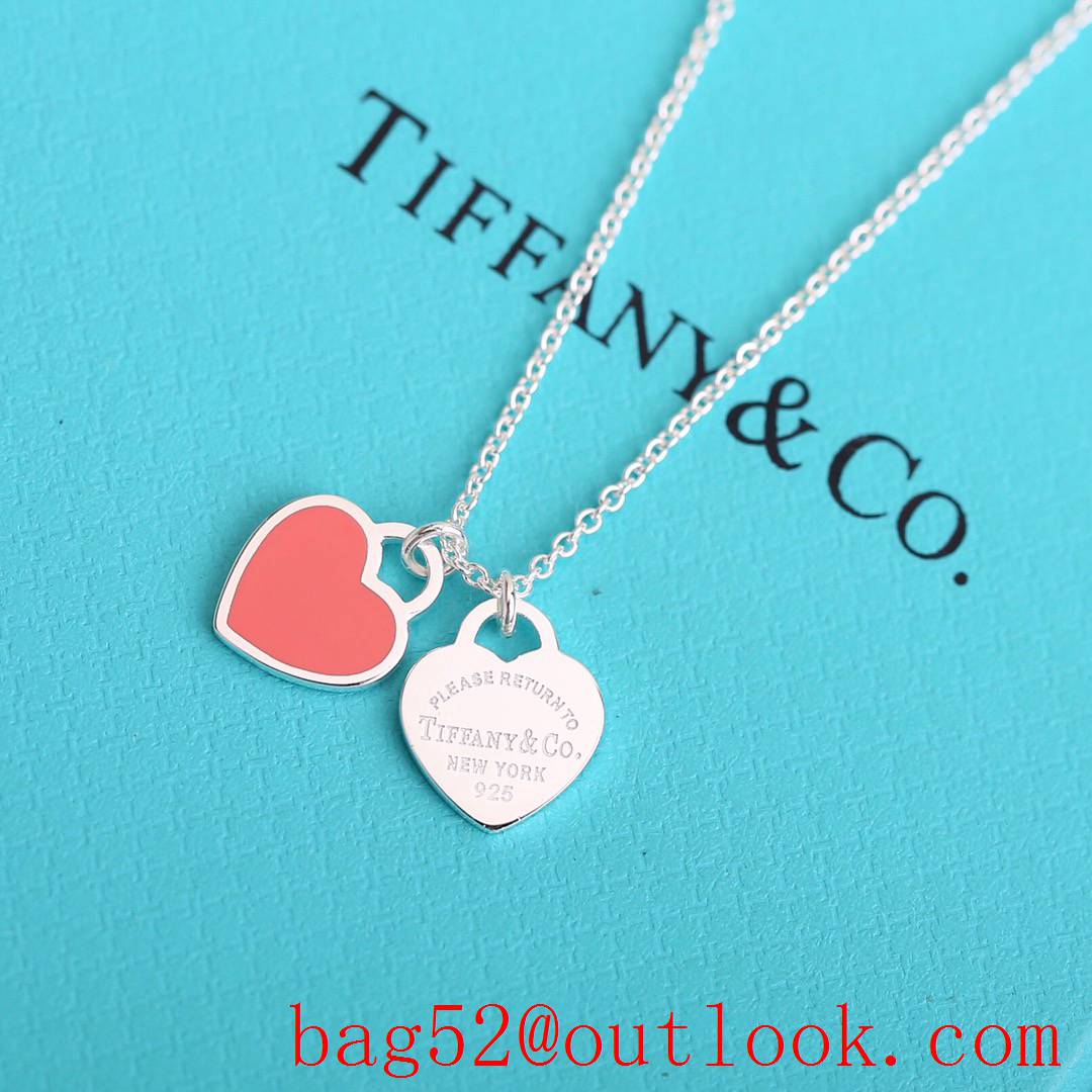 Tiffany Return to Tiffany Love Heart Necklace Pink