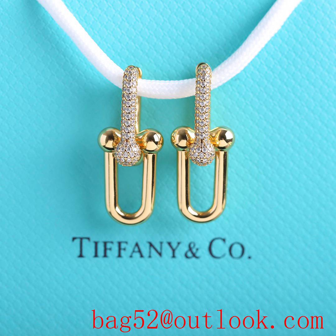 Tiffany Hardwear Chain Earrings Gold