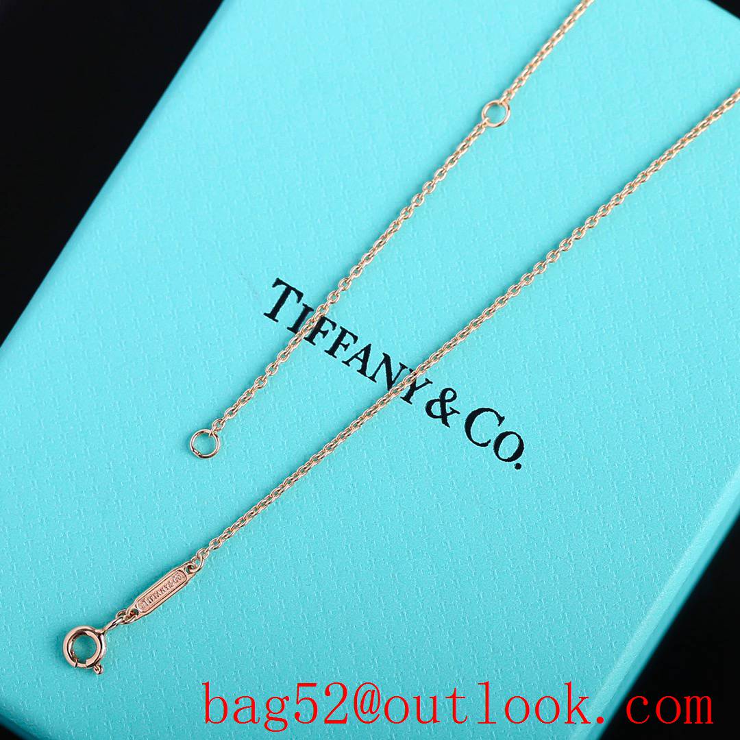 Tiffany New Knot 18K Necklace in Gold and Rose Gold